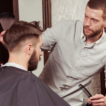 HAIR SALON CAPE MĘSKI SZAMPON DYE FARTUCH FRYZJERSKI