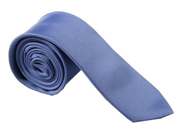 KRAWAT GŁADKI ŻAKARD JEANS
