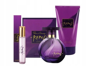 AVON Far Away REBEL 3 SZT zestaw woda dla niej