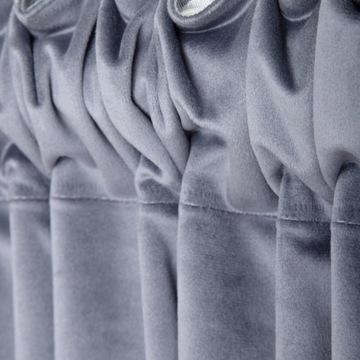 СЕРАЯ БАРХАТНАЯ ШТОРА ТЕМНО-СЕРАЯ ESSENTIALS Homla 140x250