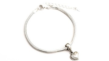 BRANSOLETKA MODUŁOWA+CHARMS SREBRO 925 17-21 2,40