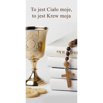 Baner obraz na ołtarz dekoracja BOŻE CIAŁO 2x1m
