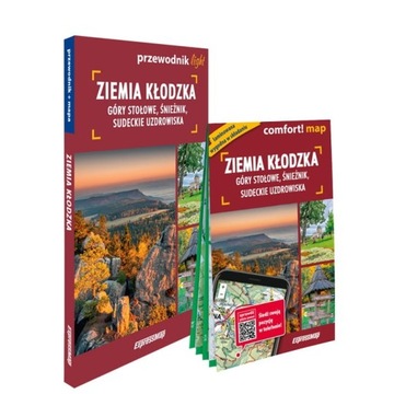 Ziemia kłodzka light przewodnik + mapa 2w1