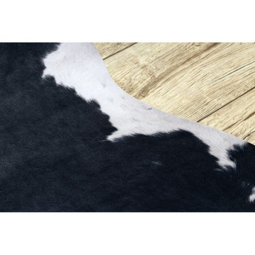 Ковер Искусственная коровья кожа черно-белый 155х195 см