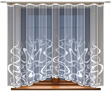 Firana żakardowa wzór 21998 400x160cm (z taśmą)