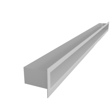 КАМИННАЯ ВЕНТИЛЯЦИОННАЯ РЕШЕТКА ТУННЕЛЬ 6Х100, БЕЛАЯ