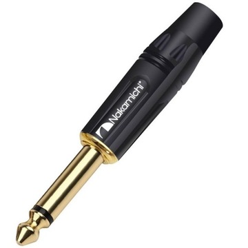 WTYK DUŻY JACK 6.3MM 2 POLA 2 PIN MONO NAKAMICHI HQ OFC CZARNY