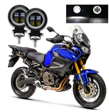 ГАЛОГЕННАЯ ФАРА СВЕТОДИОДНАЯ ЛАМПА CREE RING МОТОЦИКЛ x2