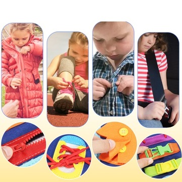 Сенсорно-манипуляционная доска Монтессори ПОГОДА ЖИВОТНЫЕ ФОРМЫ XXL