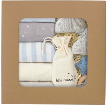 PREZENT DLA NOWORODKA WYPRAWKA PIELUSZKI BABY SHOWER BOX CHRZEST NARODZINY