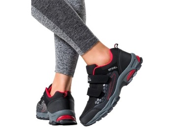 BUTY TREKKINGOWE DAMSKIE GÓRSKIE TURYSTYCZNE SPORTOWE SOFTSHELL LEKKIE r 41