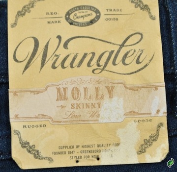 WRANGLER spodnie SLIM low waist blue MOLLY W28 L34