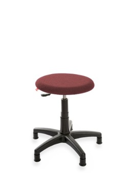 Taboret regulawany przemysłowy tapicerowany