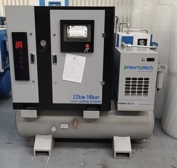 Компрессор 22 кВт, 16 бар для волоконного лазера