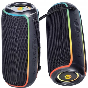DENVER GŁOŚNIK PRZENOŚNY BTV-222NRB MP3 SD LED TWS