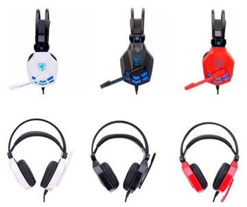 ИГРОВЫЕ НАУШНИКИ ДЛЯ ИГРОВЫХ LED МИКРОФОН + КОМБО