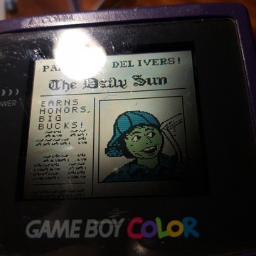 PAPERBOY - Nintendo GameBoy - NGB NGBC Color - oryginał !
