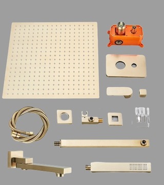 Золотой душевой набор скрытого монтажа - GOLDEN MAT 30