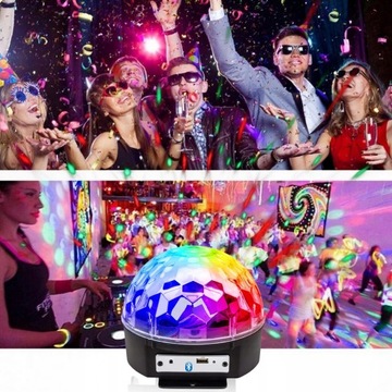 ДИСКО-ПРОЕКТОР ДИСКО-ШАР СВЕТОДИОДНЫЙ ЛАЗЕРНЫЙ ПОЛЕТ С ДИСТАНЦИОННЫМ УПРАВЛЕНИЕМ С ДИНАМИКОМ