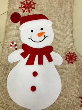 Рождественские чулки для подарков Микс 4шт 48см