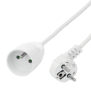 PRZEDŁUŻACZ SIECIOWY Z UZIEMIENIEM 3x1mm 3M 1 GNIAZDO 230V 10A PS-171