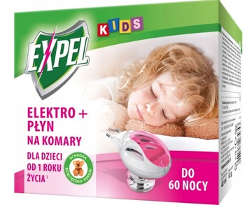 EXPEL KIDS 60 nocy Elektrofumigator + płyn