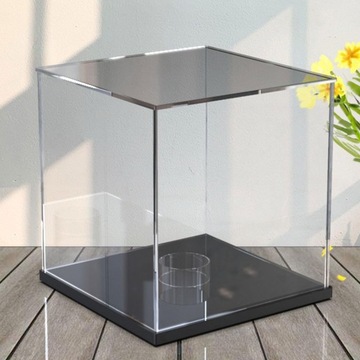 Witryna do gry w piłkę nożną Przezroczysty akrylowy pełnowymiarowy wyświetlacz do koszykówki w kolorze czarnym