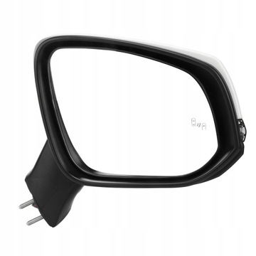 Супербелое боковое зеркало с подогревом и