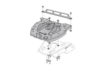 PŁYTA SW-MOTECH ALU-RACK POD KUFER GIVI MONOLOCK