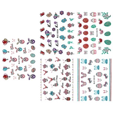 Мультяшные наклейки Пасхальные наклейки для