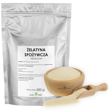 ŻELATYNA spożywcza wieprzowa 180Bl 0,5kg