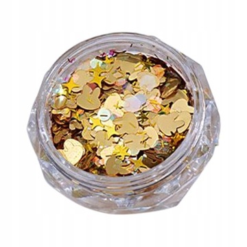 Paznokci Glitter Cekiny Nail Art na Scenę