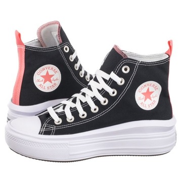 Buty Damskie Trampki na Platformie Converse CTAS Move Hi Czarne