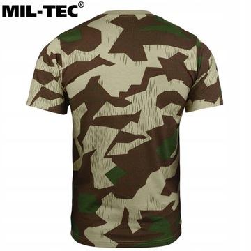 Koszulka Męska wojskowa Bawełniana moro T-shirt Mil-Tec Splinter Camo S