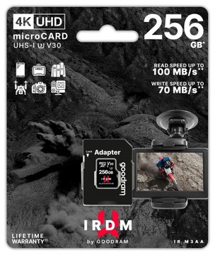 KARTA PAMIĘCI GOODRAM IRDM 256GB DO REJESTRATORÓW