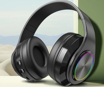 БЕСПРОВОДНЫЕ НАКЛОННЫЕ НАУШНИКИ BLUETOOTH MP3 МИКРОФОН РАДИО