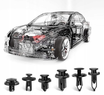 ЗАЖИМЫ ЗАЖИМЫ ДЛЯ АВТОМОБИЛЬНОЙ ОБИВКИ 655 шт. ОРГАНАЙЗЕР