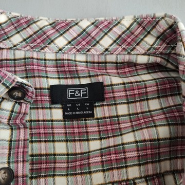 F&F Cool kockovaná košeľa Pánska veľ. L