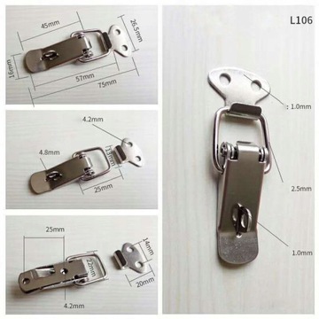 3x КРЮЧОК ЗАМКА ПРЯЖКИ КОРОБКИ ШПИНДЕЛЯ ЧАТЛА