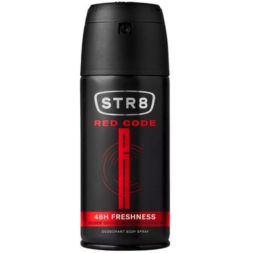 STR8 RED CODE Dezodorant męski w aerozolu body spray block odour 150 ml