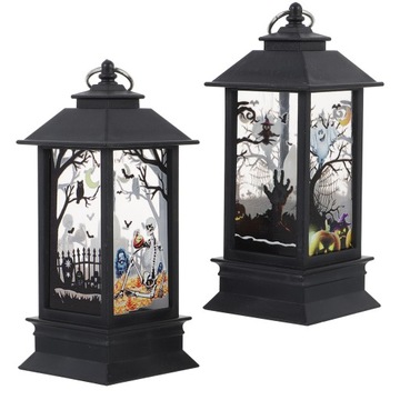ŚWIECE ZAPACHOWE HALLOWEEN DEKORACJE LATARNI LED LAMPA BOŻONARODZENIOWA WINTAGE