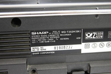 Магнитола SHARP WQ-T352 (БК)