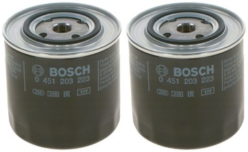 2× BOSCH 0 451 203 223 FILTR OLEJE