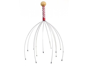 Masażer metalowy do głowy Pazur mix kolor 23cm