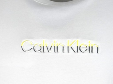 CALVIN KLEIN, t-shirt męski, biały, XXL