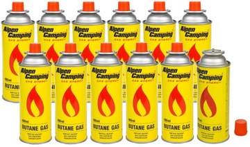 GAZ KARTUSZ NABÓJ GAZOWY Alpen Camping 400 ml 227 g X 12 SZT