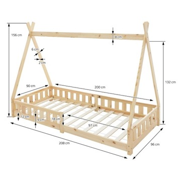 Детская кроватка с защитой от выпадения