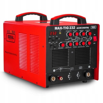 ИНВЕРТОРНЫЙ СВАРОЧНЫЙ АППАРАТ IDEAL MAX TIG 232 MMA AC DC PULS 230 В 200 А АЛЮМИНИЙ