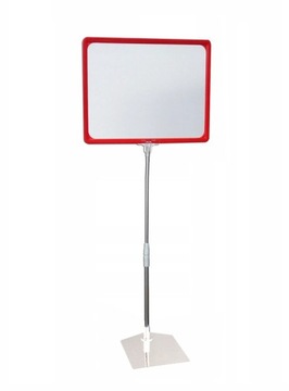 ТЕЛЕСКОПИЧЕСКИЙ ИНФОРМАЦИОННЫЙ СТЕНД ФОРМАТА А4 С РАМКОЙ ЦЕНОВОГО МЕНЮ