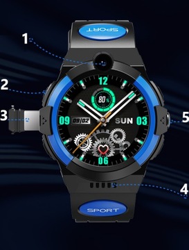 SMARTWATCH PACIFIC DLA DZIECI DZIECIĘCY ZEGAREK APARAT GPS SIM WiFi Rozmowy